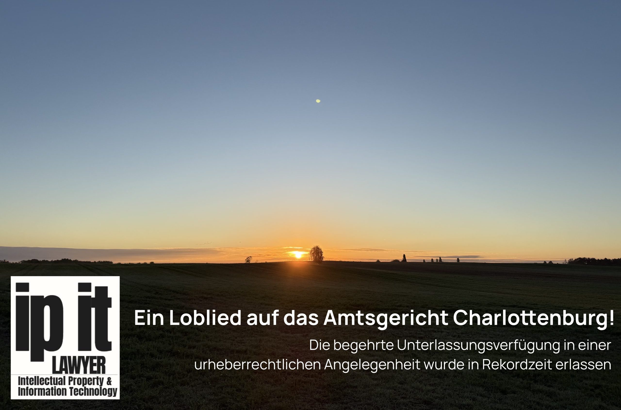 Ein Loblied auf das Amtsgericht Charlottenburg!