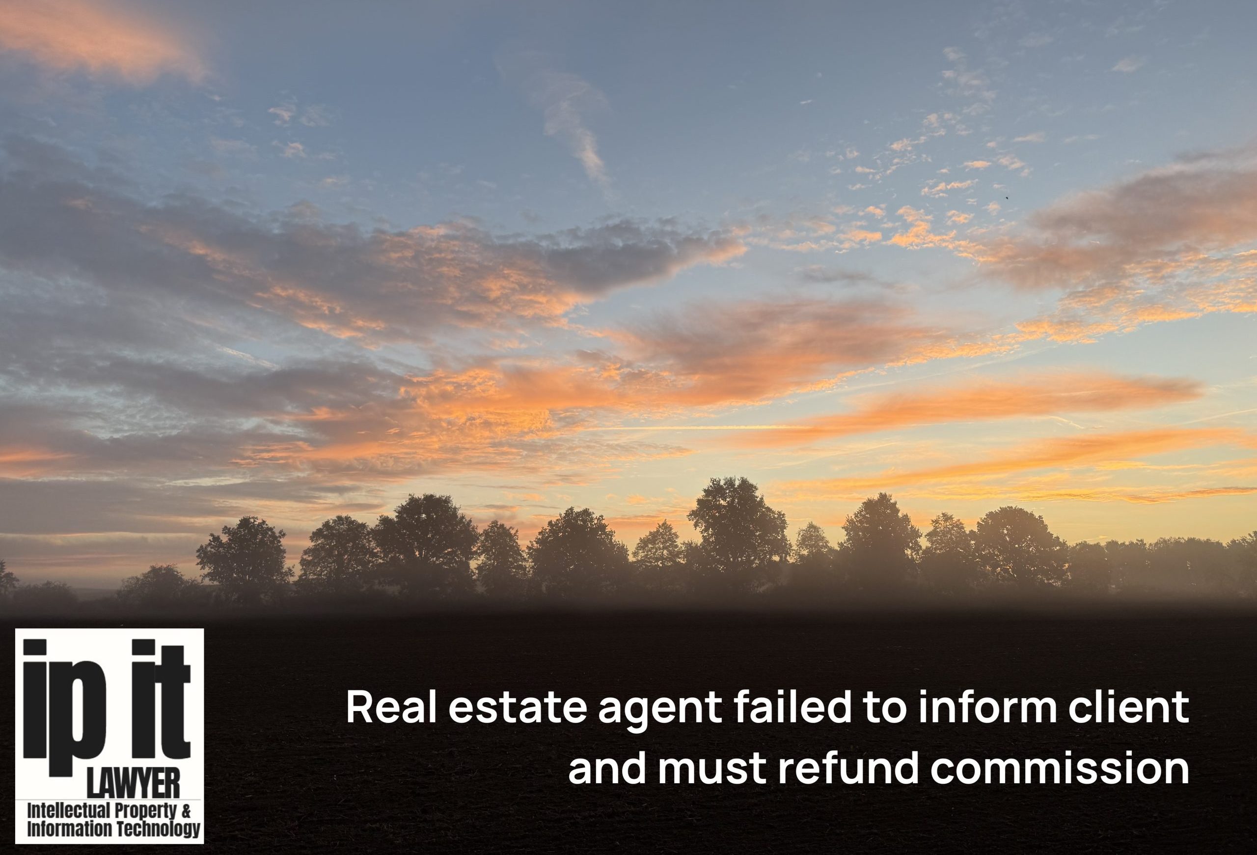 Real estate agent failed to inform client and must refund commission